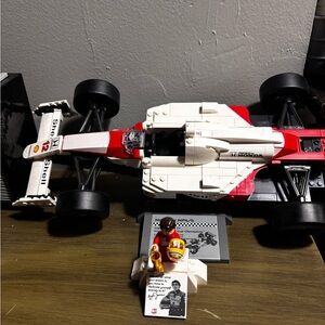 Lego McLaren MP4/4 & Ayrton Senna model race car